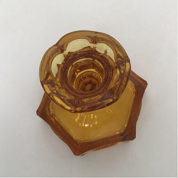 VINTAGE Fostoria 1886 and 1887 Patriot and Liberty Bell Coin Candle Holders - Picture 3 of 7